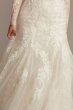 Illusion Beaded Floral Plus Size Wedding Dress 8CWG844
