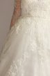 Shimmer Lace Applique Plus Size Wedding Dress 8CWG853