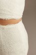 Lace Two-Piece Scalloped Plus Size Wedding Dress 8MS251210