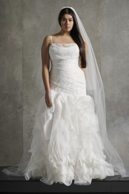 Flange Plus Size Wedding Dress 8VW351506