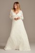 Scalloped Lace Open Back Plus Size Wedding Dress Collection 9WG3987