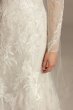 Stretch Illusion Beaded Floral Wedding Dress CWG844