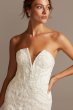 Notch-Neck Lace Corset Mermaid Wedding Dress CWG846