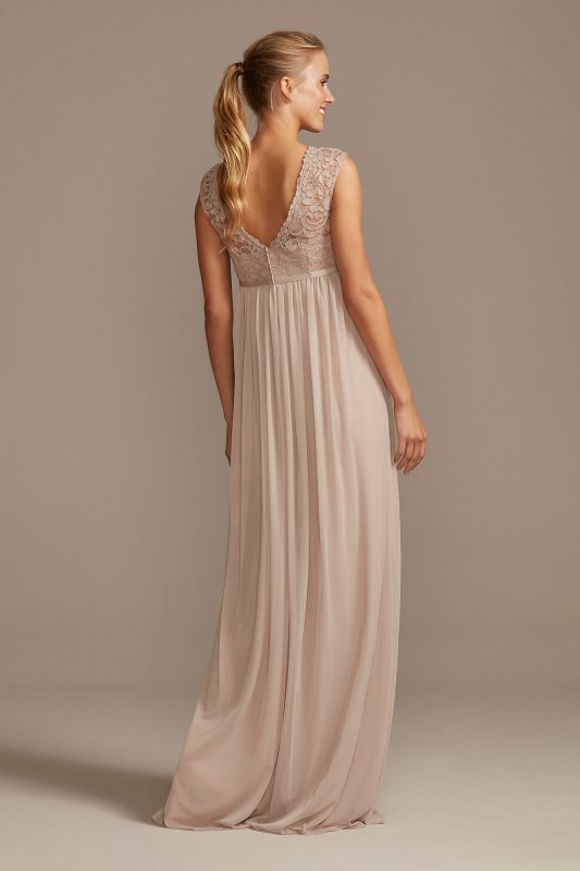 Lace and Mesh Maternity Bridesmaid Dress F20168