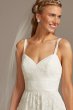 Grosgrain Banded Stretch Lace Wedding Dress MS161213