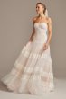 Banded Lace Point DEsprit Tulle Wedding Dress MS251204