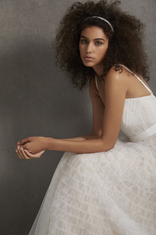 Tiered Tulle Wedding Dress VW351497