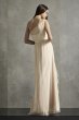 Bobbin Net One Shoulder Flange Bridesmaid Dress VW360504