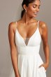 Illusion Deep-V Spaghetti Strap Wedding Dress Collection WG3985