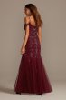 Sequin Embellished Cold Shoulder Dress with Godets WGINSLD2551