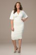 Paloma Flutter Sleeve Ruched Jersey Dress 13181811