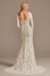 Detachable Sleeves Lace Sheath Tall Wedding Dress 4XLWG4020
