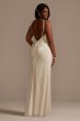 Sequin Removable Train Plus Size Wedding Dress 9SWG882