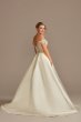 Sheer Beaded Bodice Off the Shoulder Wedding Dress CWG890