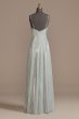 Spaghetti Strap Glitter Shine Gown with Slit D24NY013