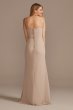 Spaghetti Strap Bridesmaid Dress with Cascade F20319
