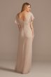 Flutter Sleeve Bridesmaid Dress with Cascade F20320