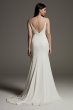 V-Neck Crepe Satin Slip Dress VW351566