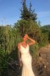 V-Neck Crepe Satin Slip Dress VW351566