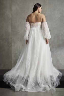 Corset Lace Tall Wedding Dress 4XLSLVW351548