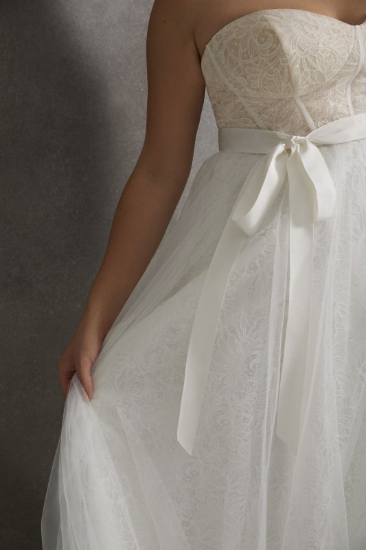 Corset Lace Tall Wedding Dress 4XLSLVW351548