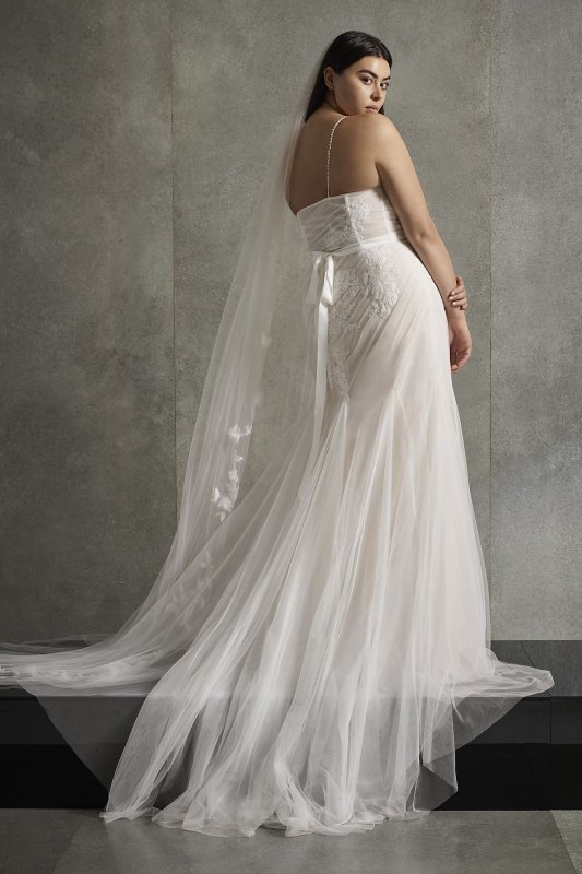 Asymmetric Tall Wedding Dress 4XLVW351553