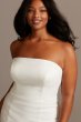 Strapless Crepe Button Back Tall Wedding Dress Collection 4XLWG3995