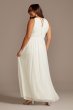 Jersey Keyhole Plus Size Gown with Crystal Waist 5655W