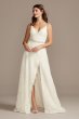 Leaf Pattern Lace A-Line Petite Wedding Dress 7MS251220