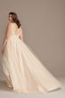 Bead Brocade Sequin Layer Plus Size Wedding Dress 9SWG836