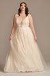 Bead Brocade Sequin Layer Plus Size Wedding Dress 9SWG836