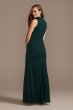 Plunging V-Neck Cutout Choker Dress with Slit A23206