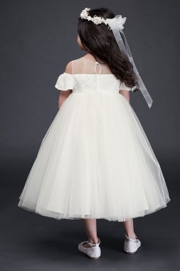 As Is Off the Shoulder Lace and Tulle Flower Girl AI17200346