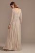 Mesh Illusion Long Sleeve Bridesmaid Dress F20170