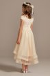 Off-the-Shoulder Lace and Tulle Flower Girl Dress SC476D01H908