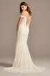 Off Shoulder Plunging Illusion Lace Wedding Dress SWG855