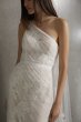 Asymmetric Pleats Wedding Dress VW351553
