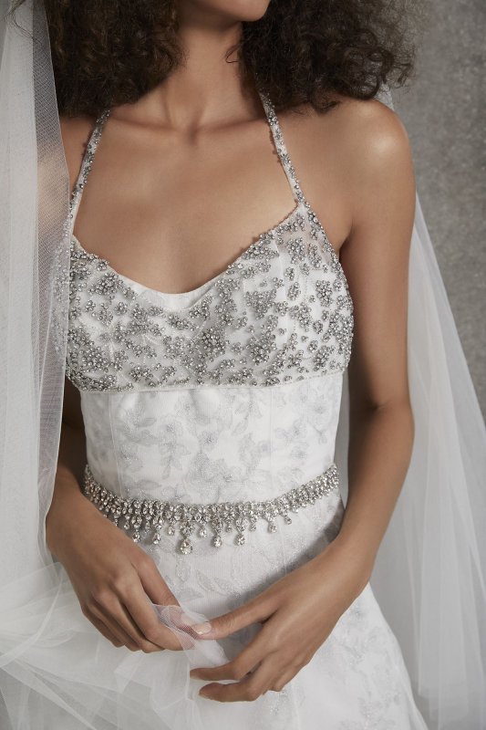 Beaded Bralette Wedding Dress VW351555