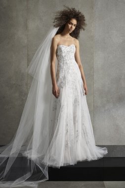 Beaded Bralette Wedding Dress VW351555