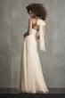 Pleated Bobbin Net Bridesmaid Dress with Tie Swags VW360517