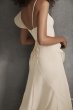 Asymmetric Ruffle Spaghetti Strap Bridesmaid Dress VW360531