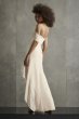 Asymmetric Ruffle Spaghetti Strap Bridesmaid Dress VW360531