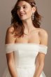 Off the Shoulder Pleated Tulle Wedding Dress WG3976