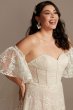Plus Size Wedding Dress with Removable Sleeves 8MS161231