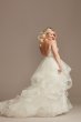 Beaded Bodice Tiered Skirt Plus Size Wedding Dress 9WG4007