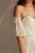 Corset Lace Wedding Dress with Removable Sleeves MS161231