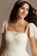 Embroidered Love Note Short Tulle Wedding Dress MS161233