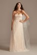 Floral Beaded Wedding Dress with Removable Sleeves MS251234
