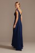 Illusion Cap Sleeve Corded Lace Gown with Crystals WBM19002