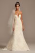 Lace Removable Bow Train Petite Wedding Dress 7CWG880